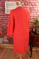 Vintage Wolle Kostüm apricot