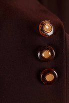 Vintage Wolle Blazer braun