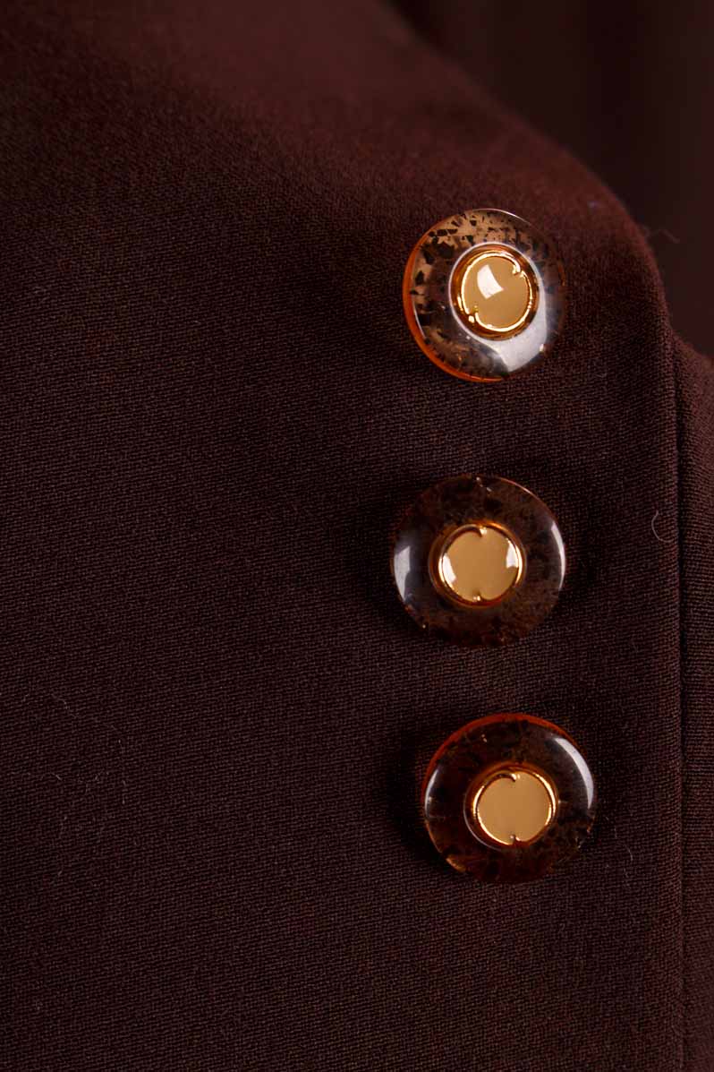 Vintage Wolle Blazer braun