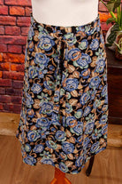 70s Stiefelrock bunt Blumen