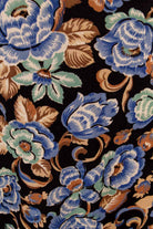70s Stiefelrock bunt Blumen