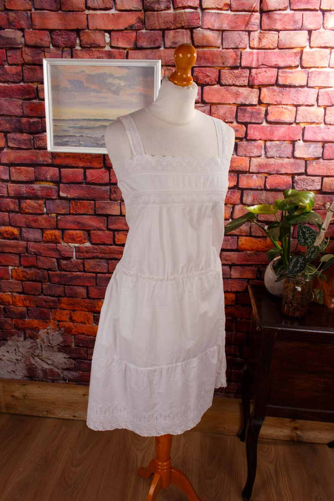 antikes Nachthemd weiß Spitze