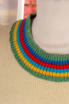 60s Stricktop gelb Ringel