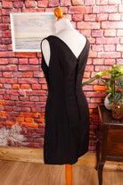 60s Wollkleid + Bolero schwarz