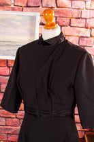60s Wollkleid + Bolero schwarz