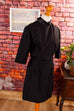 60s Wollkleid + Bolero schwarz