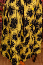 50er Sommerkleid gelb Blumen