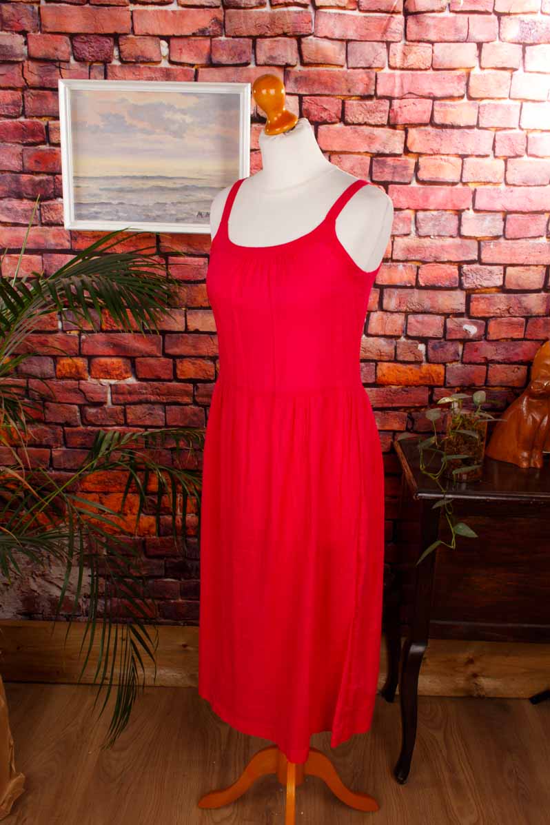 Sommerkleid himbeerrot