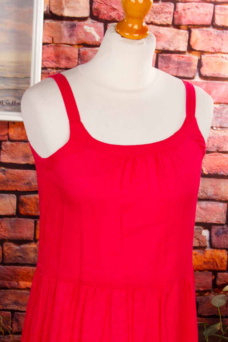 Sommerkleid himbeerrot