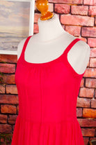 Sommerkleid himbeerrot