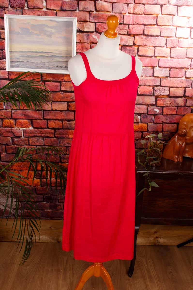 Sommerkleid himbeerrot