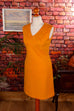 60s Disco Minikleid orange