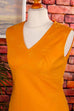 60s Disco Minikleid orange