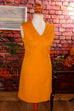 60s Disco Minikleid orange