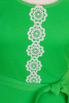 70s Minikleid neongrün