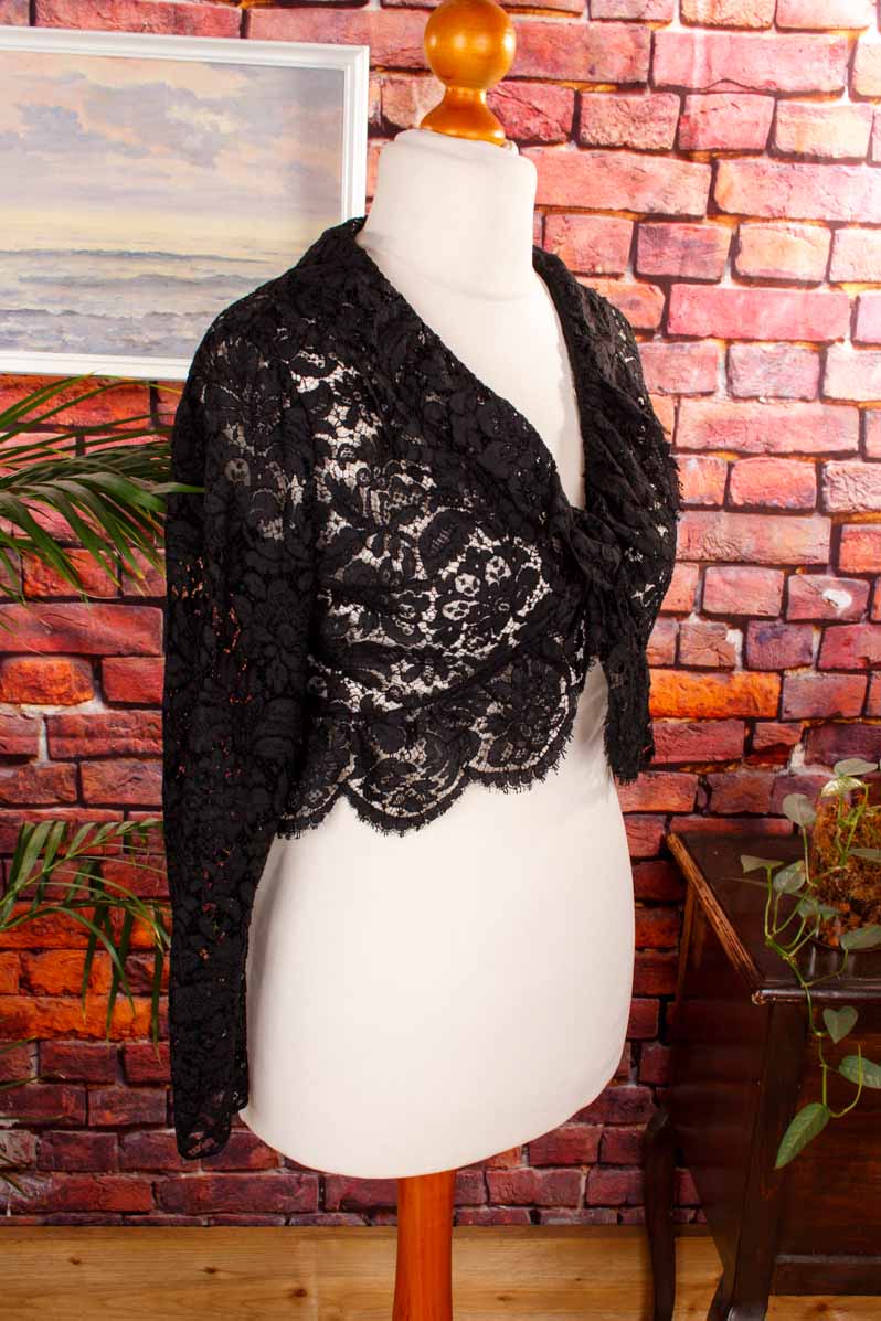 Rockabella Bolero schwarz Spitze