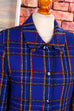 blauer Longblazer Wollmix