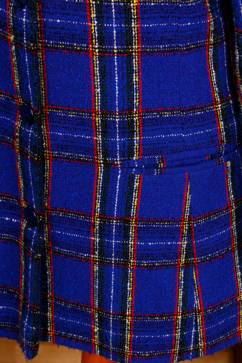blauer Longblazer Wollmix