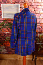 blauer Longblazer Wollmix