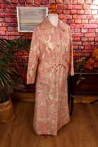 Vintage Mantel Hausmantel rosa Wolle