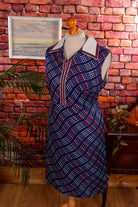 Disco Kleid blau Punkte