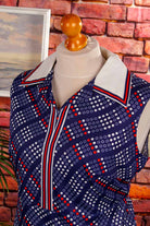 Disco Kleid blau Punkte