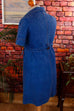 70s Denim Kleid blau