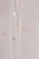 Boho Bluse weiß Viskose bestickt