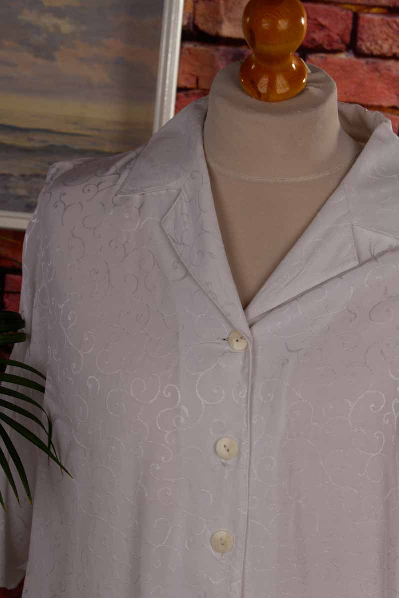Boho Bluse weiß Ranken