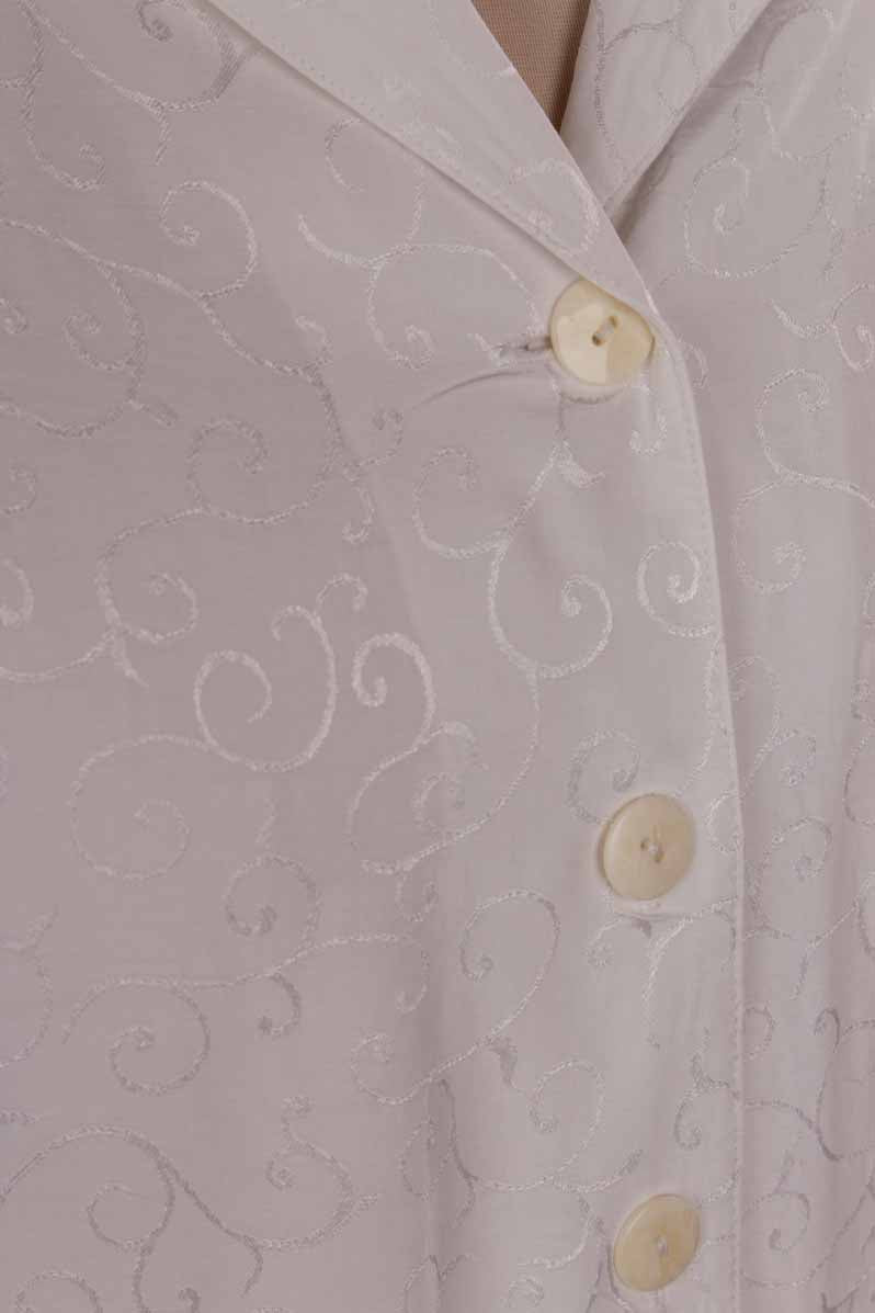 Boho Bluse weiß Ranken