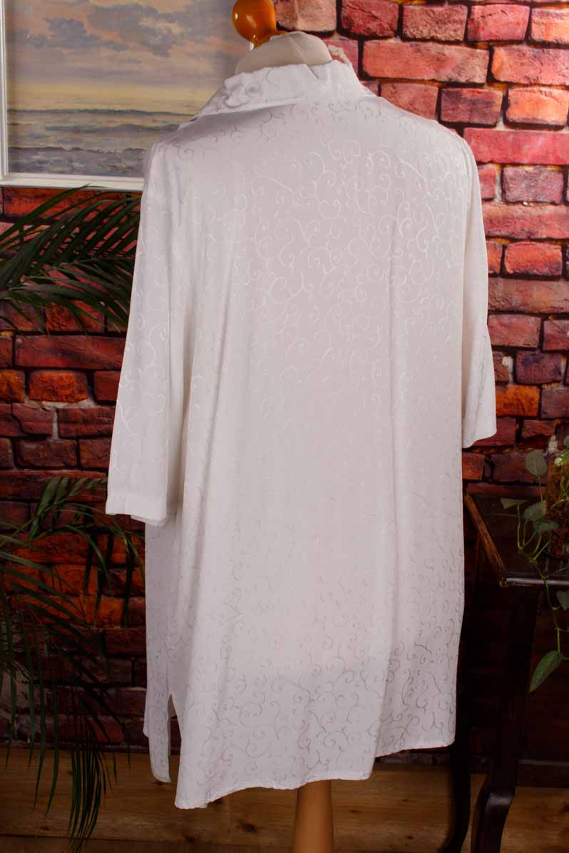 Boho Bluse weiß Ranken