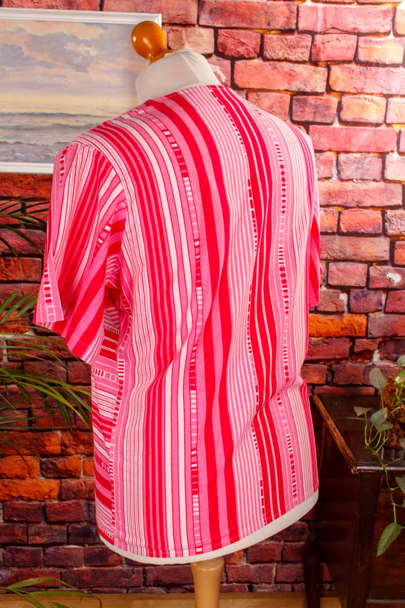 DDR Top pink Streifen