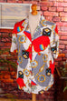 Vintage Viskosebluse maritim