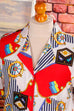 Vintage Viskosebluse maritim