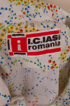 70s Disco Hemd Blümchen