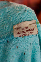 50er Jahre Poloshirt türkis