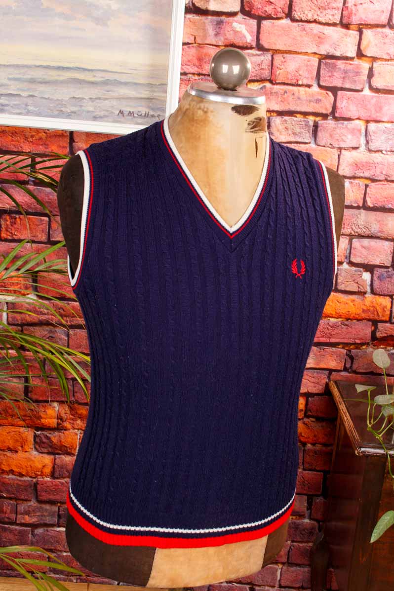 Fred Perry Pullunder blau