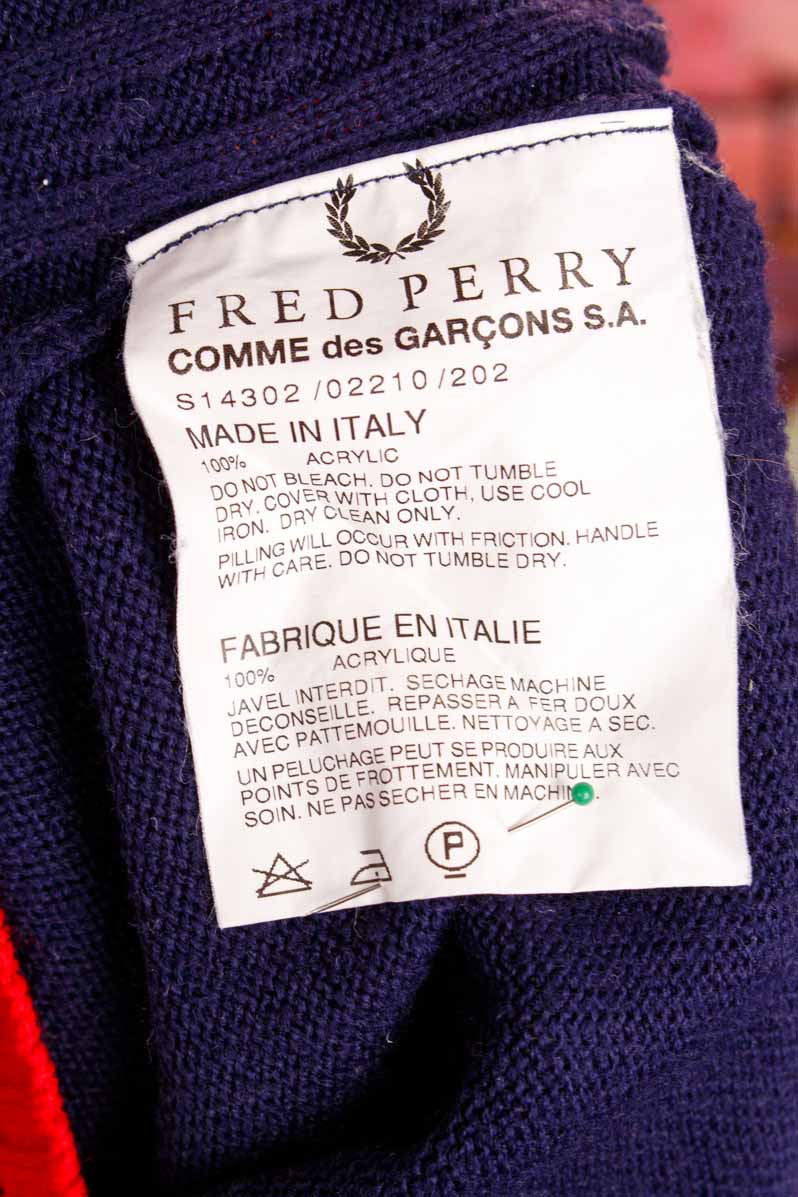 Fred Perry Pullunder blau