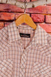 70s Westernhemd beige kariert