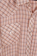 70s Westernhemd beige kariert