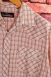70s Westernhemd beige kariert