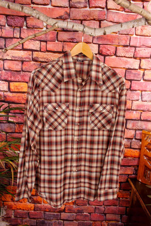 Levi´s Westernhemd weinrot kariert