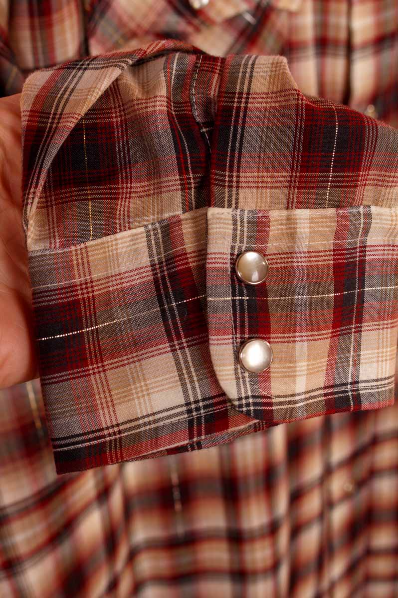 Levi´s Westernhemd weinrot kariert