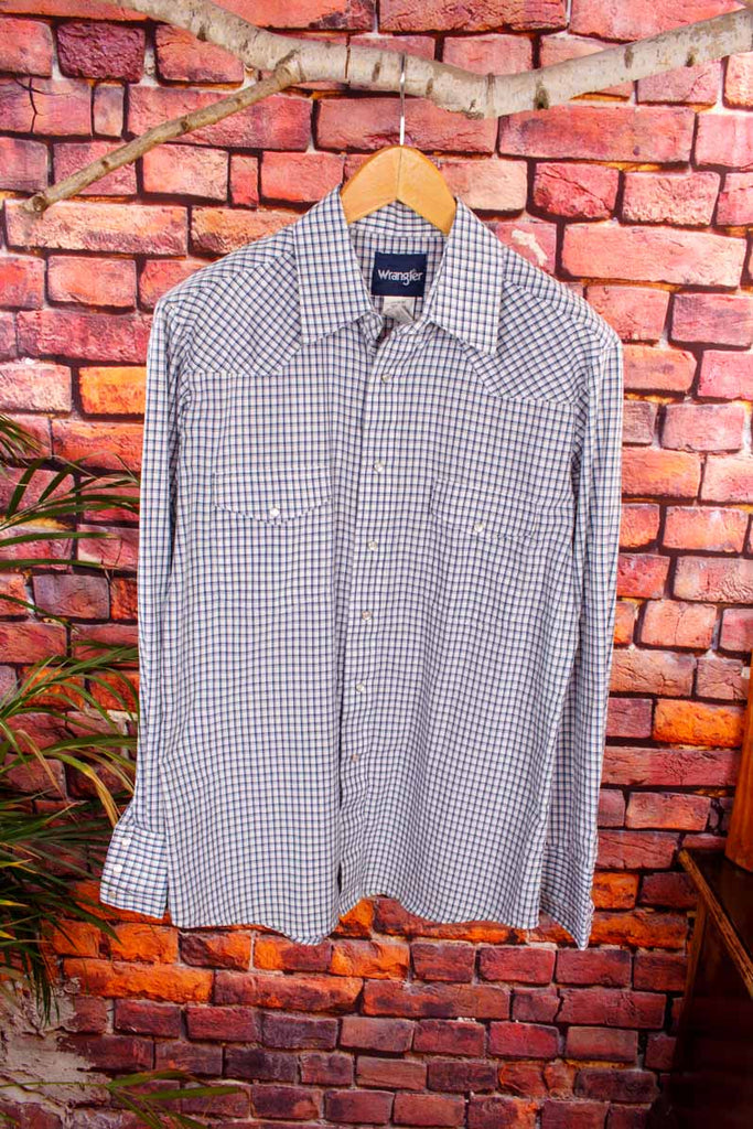 Wrangler Westernhemd blau kariert