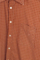 70s Baumwolle Hemd braun Muster