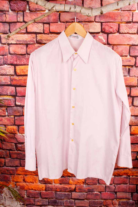 60s Baumwolle Hemd rosa Muster