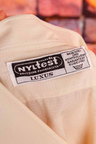 70s Nylon Hemd beige
