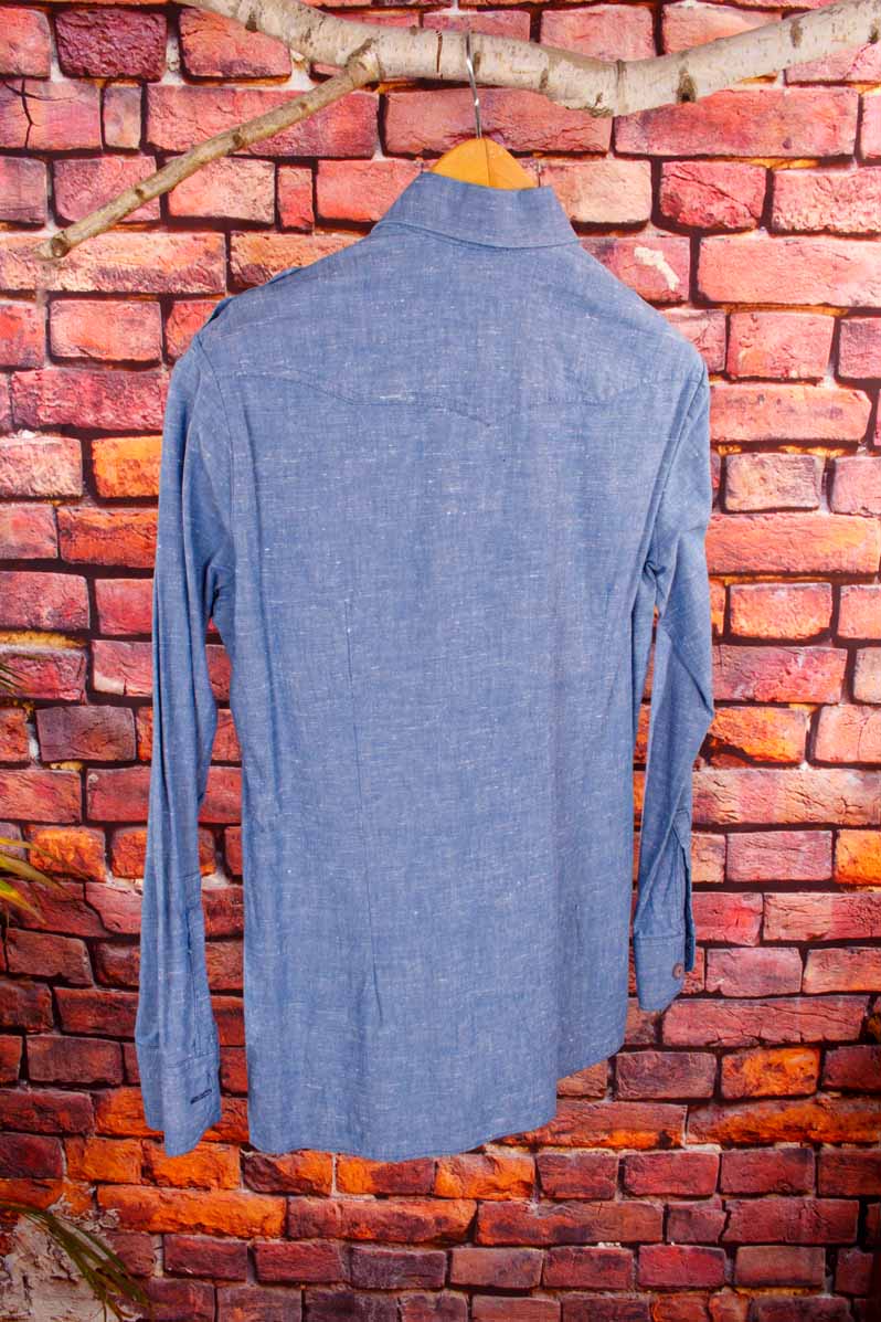 70s Denim Shirt blau
