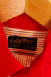 70s Kurzarm Hemd rot Streifen