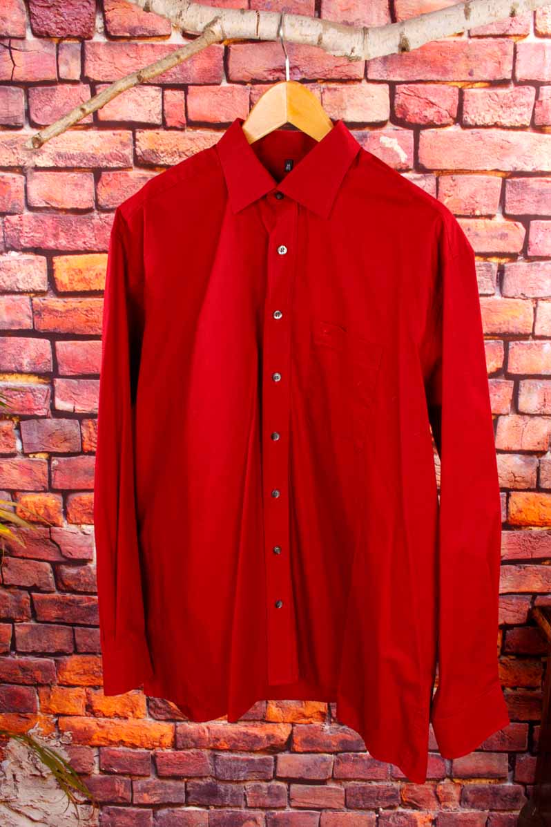 Eterna Hemd rot Langarm